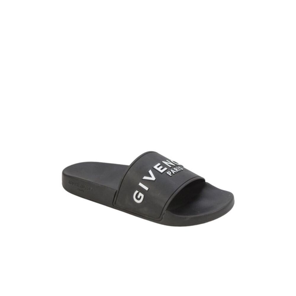 Givenchy Womens Slide On Pool Sandals Black White Size 39 9